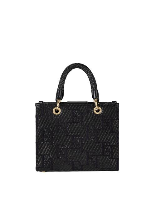 Shopper piccola in rafia jaquard ELISABETTA FRANCHI | BS27A42E2.110